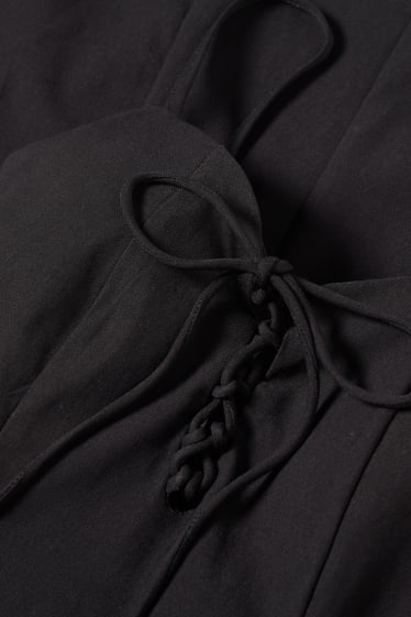 Damen - Figurbetontes Kleid - schwarz