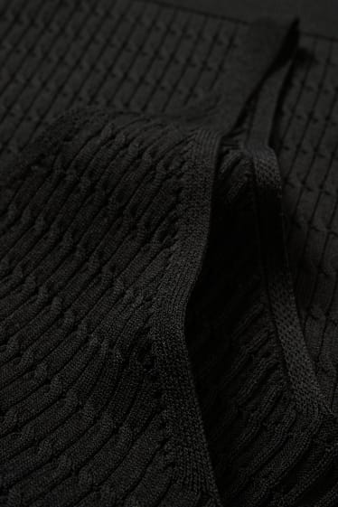 Women - Knitted top - black