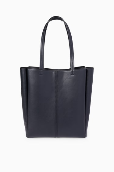 Femei - Geantă shopper - imitație de piele - negru