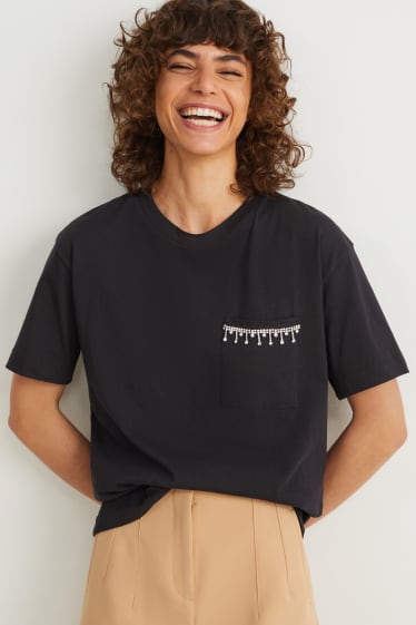 Damen - T-Shirt - schwarz