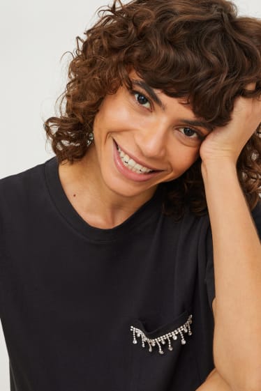 Damen - T-Shirt - schwarz