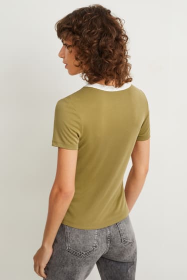 Damen - T-Shirt - khaki