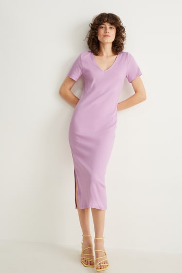 Women - Bodycon dress - light violet