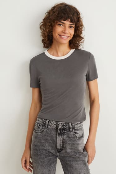 Damen - T-Shirt - dunkelgrau