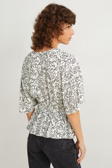 Femmes - Chemisier - à motif - blanc crème