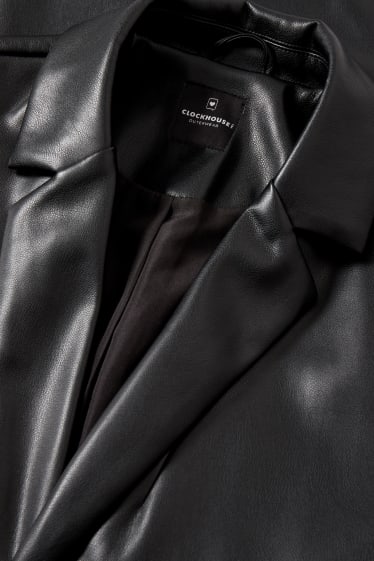 Femmes - CLOCKHOUSE - blazer - regular fit - synthétique - noir