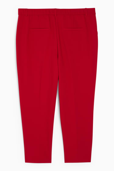Donna - Pantaloni - vita media - slim fit - rosso scuro