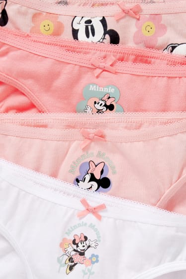 Niños: niñas - Pack de 6 - Minnie Mouse - braguitas - rosa