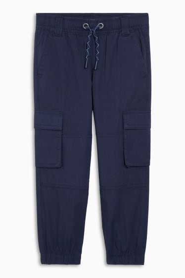 Enfants garçons - Pantalon cargo - bleu foncé