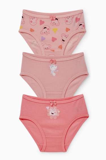 Kinder Mädchen - Multipack 3er - Peppa Wutz - Slip - pink