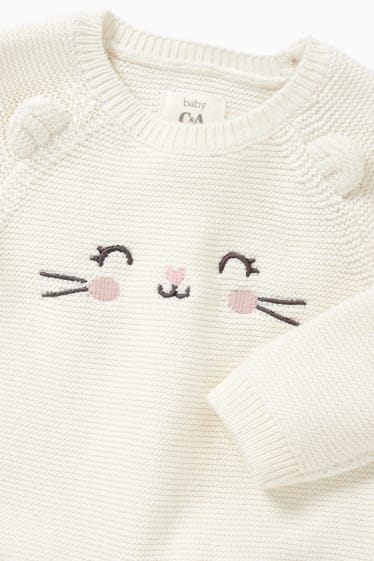 Baby Mädchen - Baby-Pullover - cremeweiß