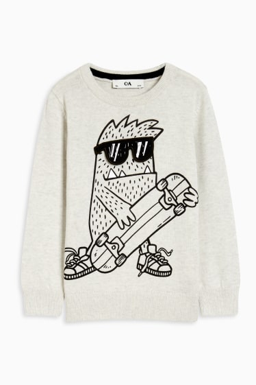 Enfants - Pullover - gris clair