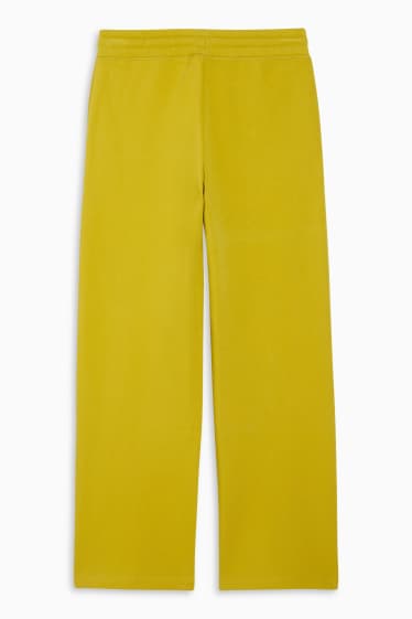 Donna - Pantaloni sportive basic - giallo