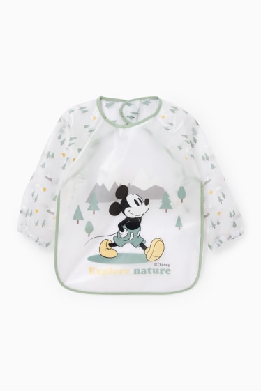 Baby Buben - Micky Maus - Baby-Lätzchen - grün