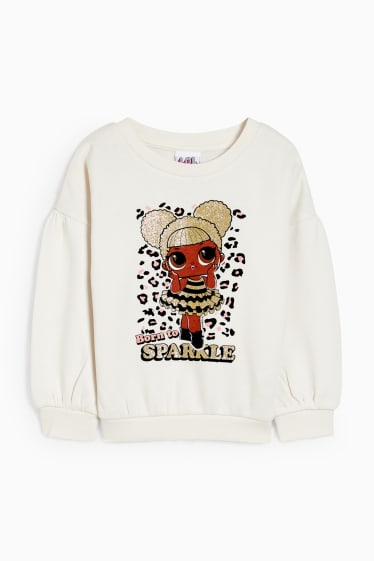 Bambine - L.O.L. Surprise - felpa - bianco crema