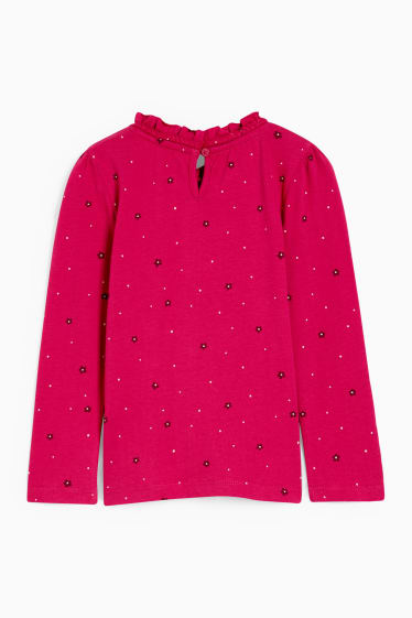 Kinder Mädchen - Langarmshirt - dunkelrosa