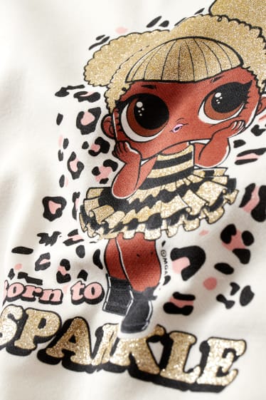 Bambine - L.O.L. Surprise - felpa - bianco crema