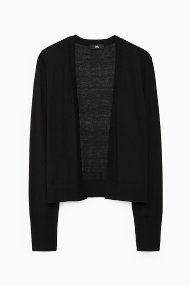 Damen - Strickjacke - schwarz