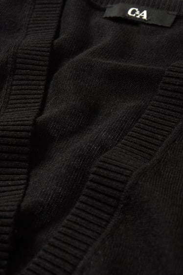 Damen - Strickjacke - schwarz