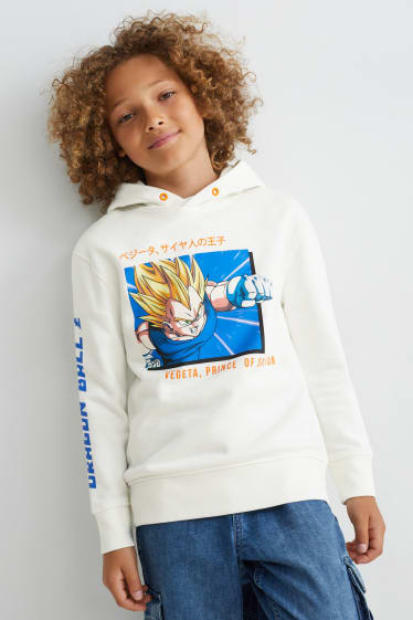 Bambini - Dragon Ball Z - felpa con cappuccio - bianco crema