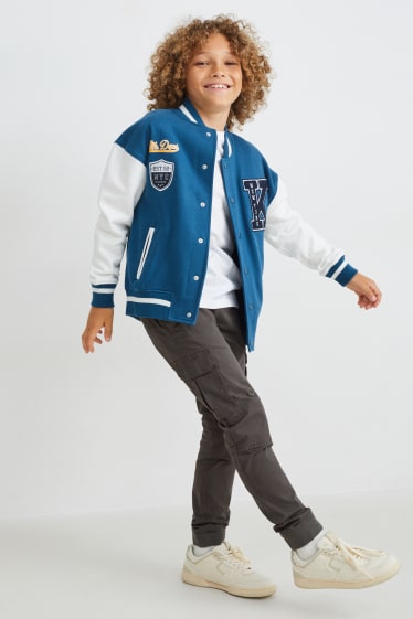 Enfants garçons - Pantalon cargo - gris foncé