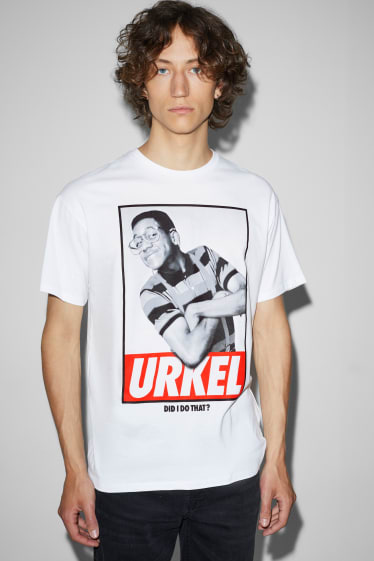 Herren - T-Shirt - Steve Urkel - weiss