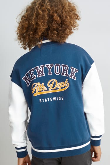 Kinder Buben - Collegejacke - blau