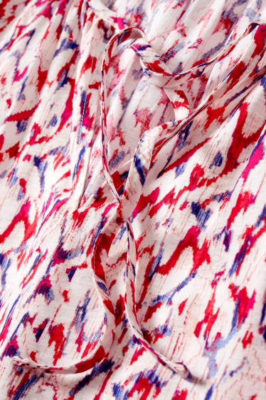 Femmes - Chemisier - à motif - blanc / rouge