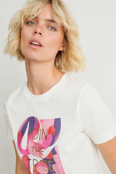 Femei - Tricou - alb-crem