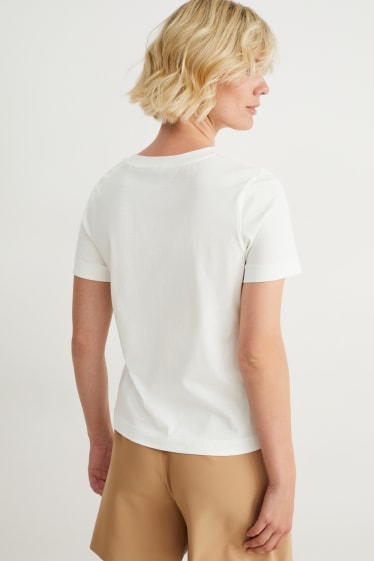 Femei - Tricou - alb-crem