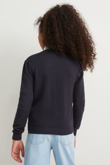Kinderen: meisjes - Vest - donkerblauw