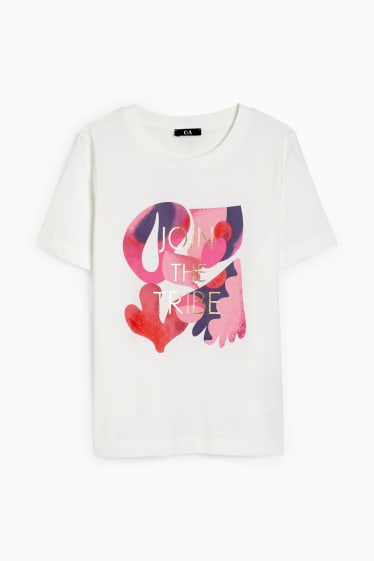 Femei - Tricou - alb-crem