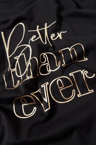 Damen - Oversized-T-Shirt - schwarz