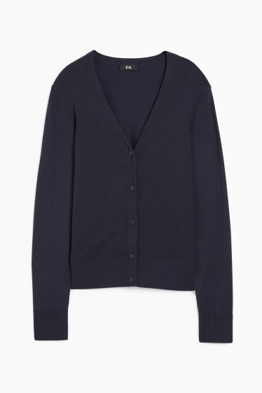 Donna - Cardigan basic - blu scuro