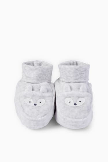 Baby: jongens - Baby-kruipschoentjes - grijs