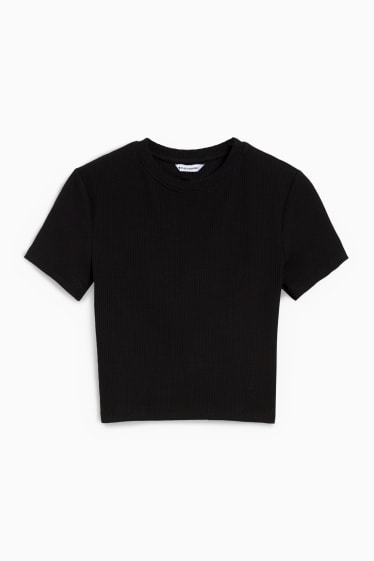 Femmes - CLOCKHOUSE - T-shirt court - noir