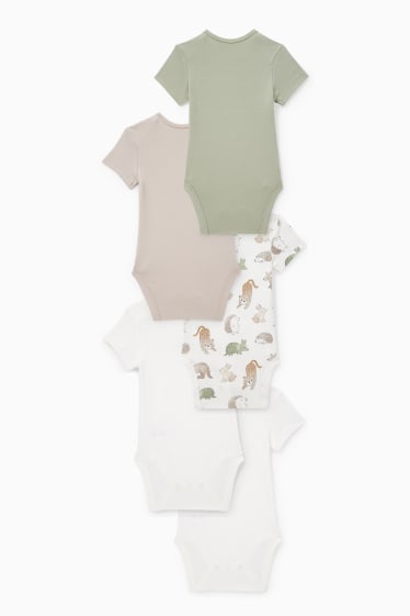 Babies - Multipack of 5 - baby bodysuit - light gray