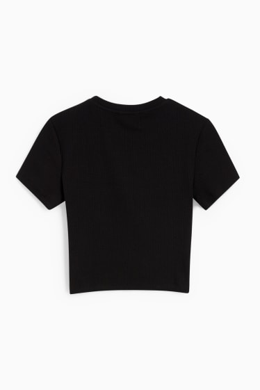 Femmes - CLOCKHOUSE - T-shirt court - noir