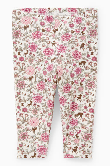 Baby: meisjes - Bambi - baby-outfit - 3-delig - crème wit