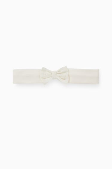 Baby: meisjes - Bambi - baby-outfit - 3-delig - crème wit