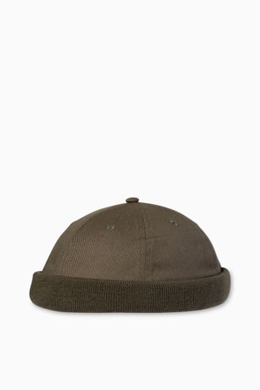 Hommes - Casquette  - vert foncé