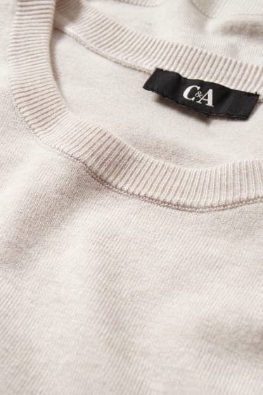 Damen - Pullover - hellbeige