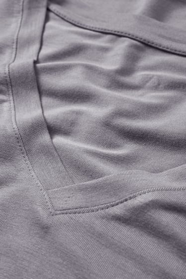 Donna - Maglia a maniche lunghe basic - grigio