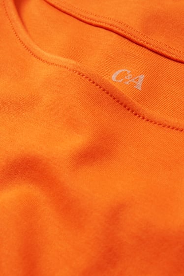 Dona - Samarreta de màniga llarga bàsica - taronja