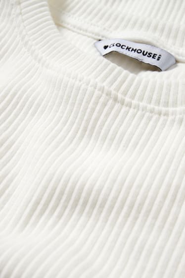 Femmes - CLOCKHOUSE - T-shirt court - blanc pur