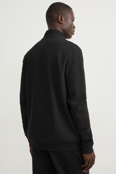 Mężczyźni - Rozpinana bluza - czarny