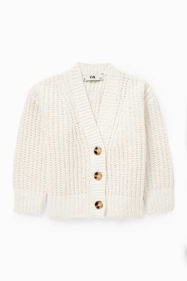 Kinder Mädchen - Strickjacke - weiss