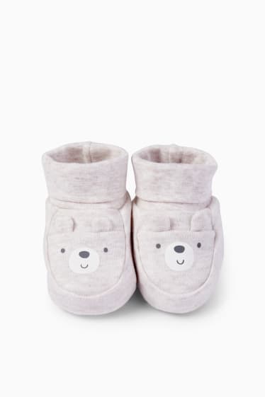 Unisex - Baby-Krabbelschuhe - beige-melange