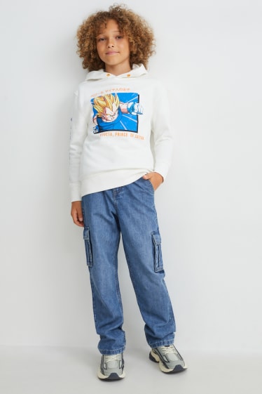 Children - Cargo jeans - blue denim