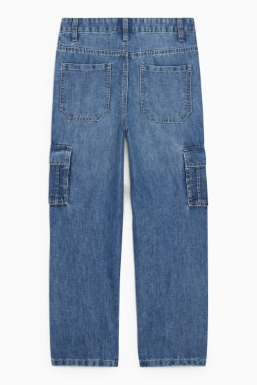 Kinderen: jongens - Cargojeans - jeansblauw